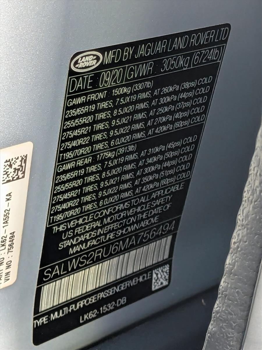 2021 Land Rover Range Rover Sport Turbo i6 MHEV HST