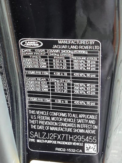 2026 Land Rover Range Rover Evoque Core S AWD