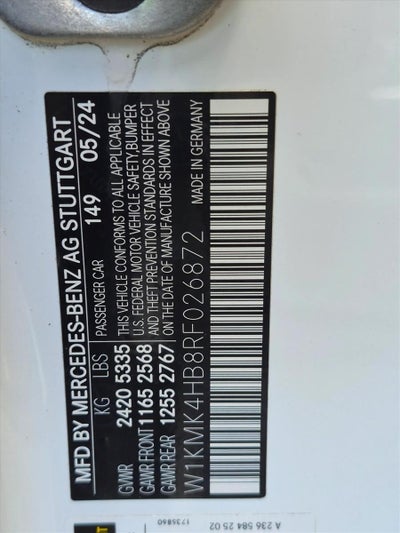 2024 Mercedes-Benz CLE CLE 300 4MATIC® Cabriolet