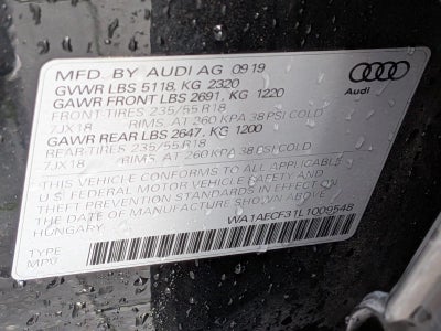 2020 Audi Q3 Premium 45 TFSI quattro