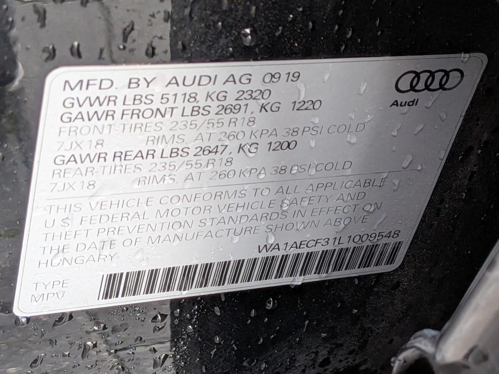 2020 Audi Q3 Premium 45 TFSI quattro