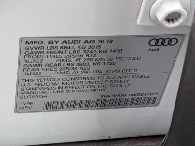 2019 Audi Q7 Prestige 55 TFSI quattro