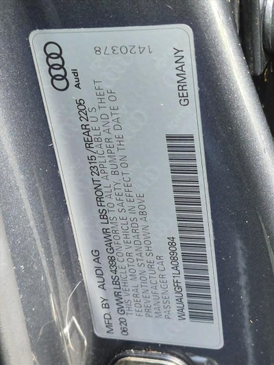 2020 Audi A3 Sedan Premium 40 TFSI