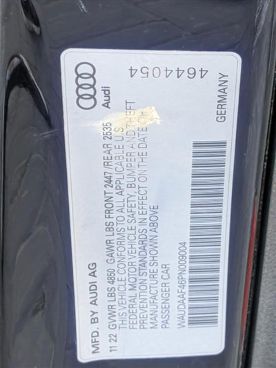 2023 Audi A4 Sedan S line Premium 45 TFSI quattro