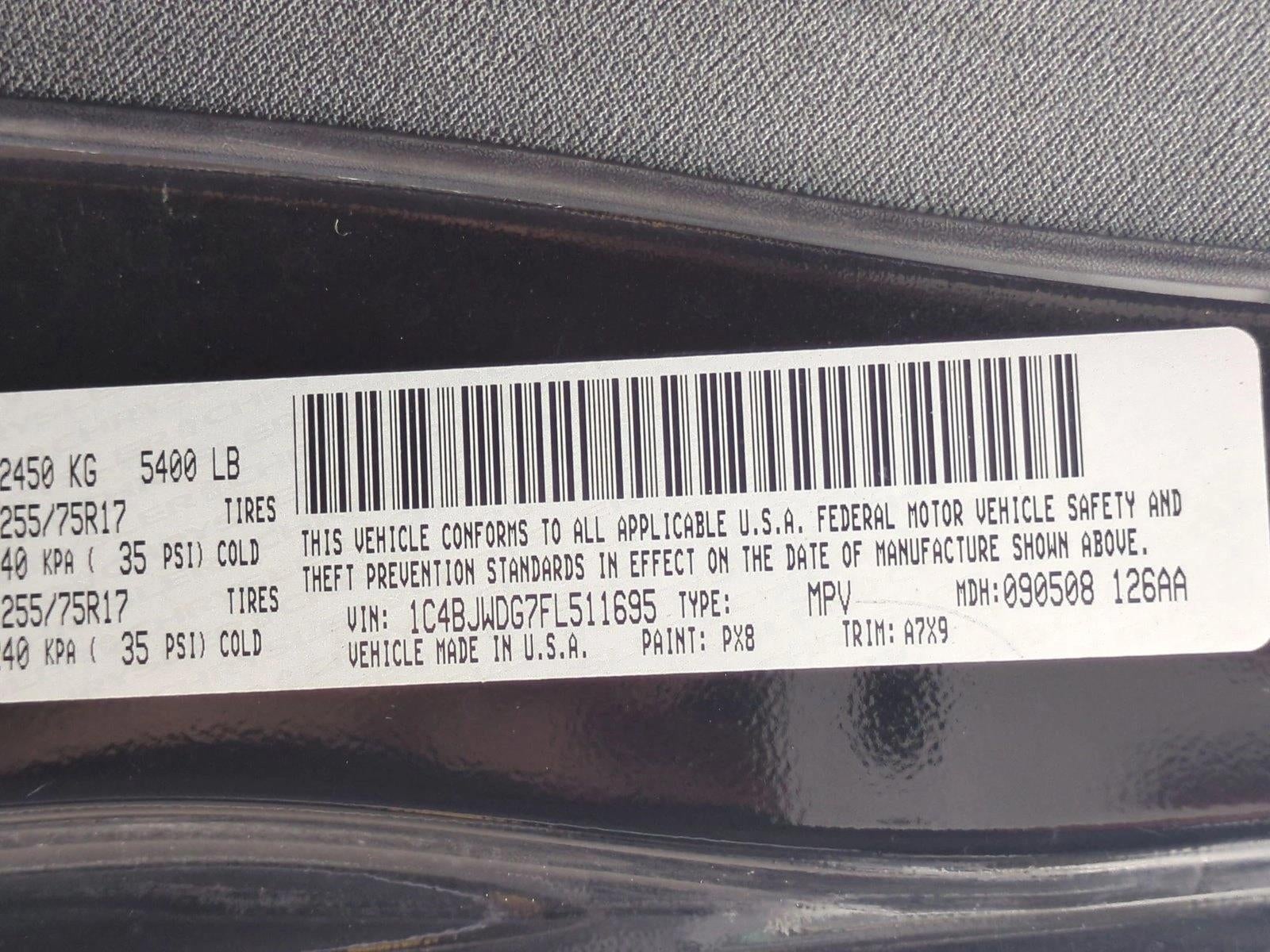 2015 Jeep Wrangler Unlimited 4WD 4dr Sport