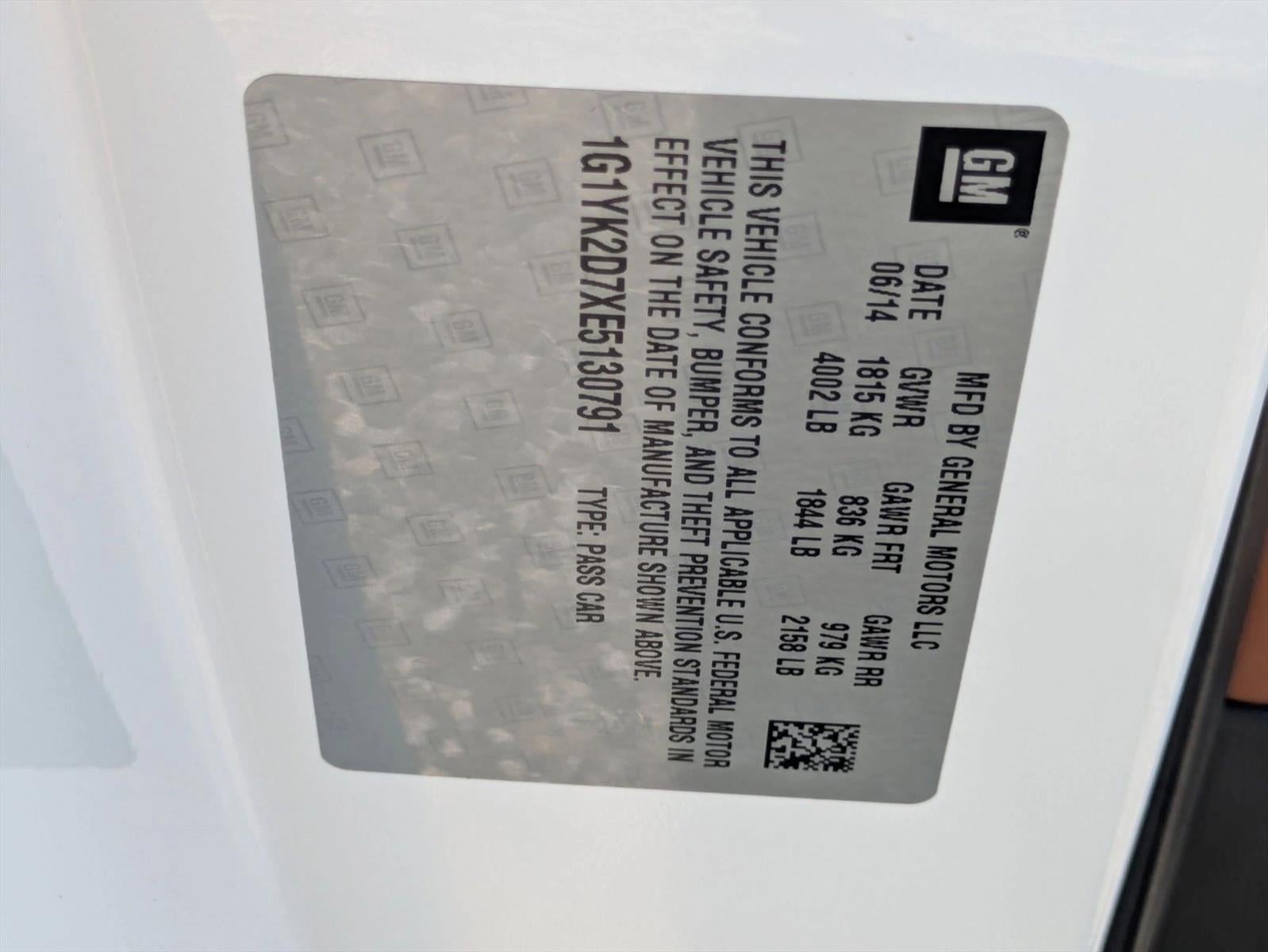 2014 Chevrolet Corvette Stingray Coupe Z51 2LT