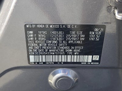 2022 Honda HR-V LX 2WD CVT