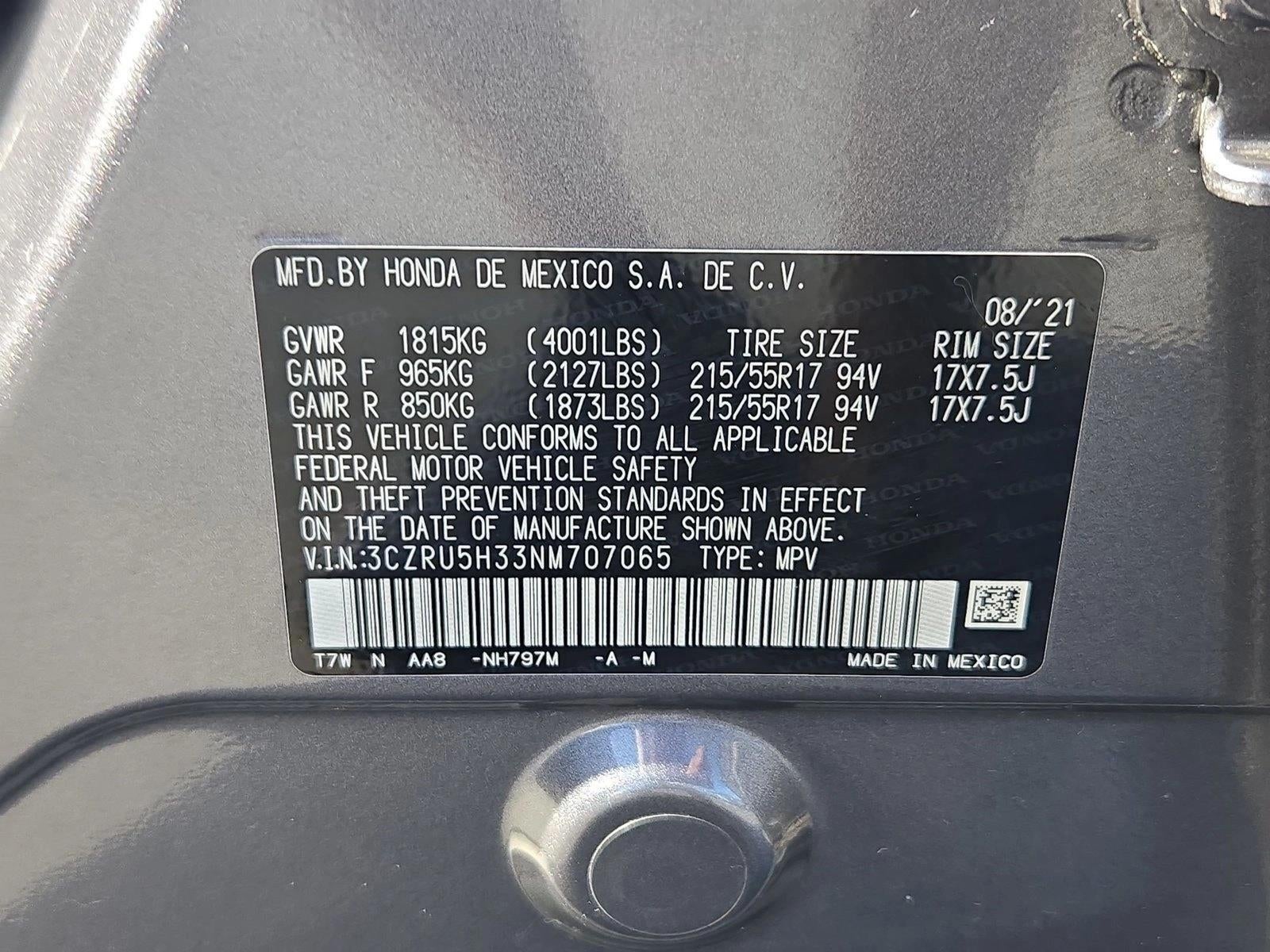 2022 Honda HR-V LX 2WD CVT