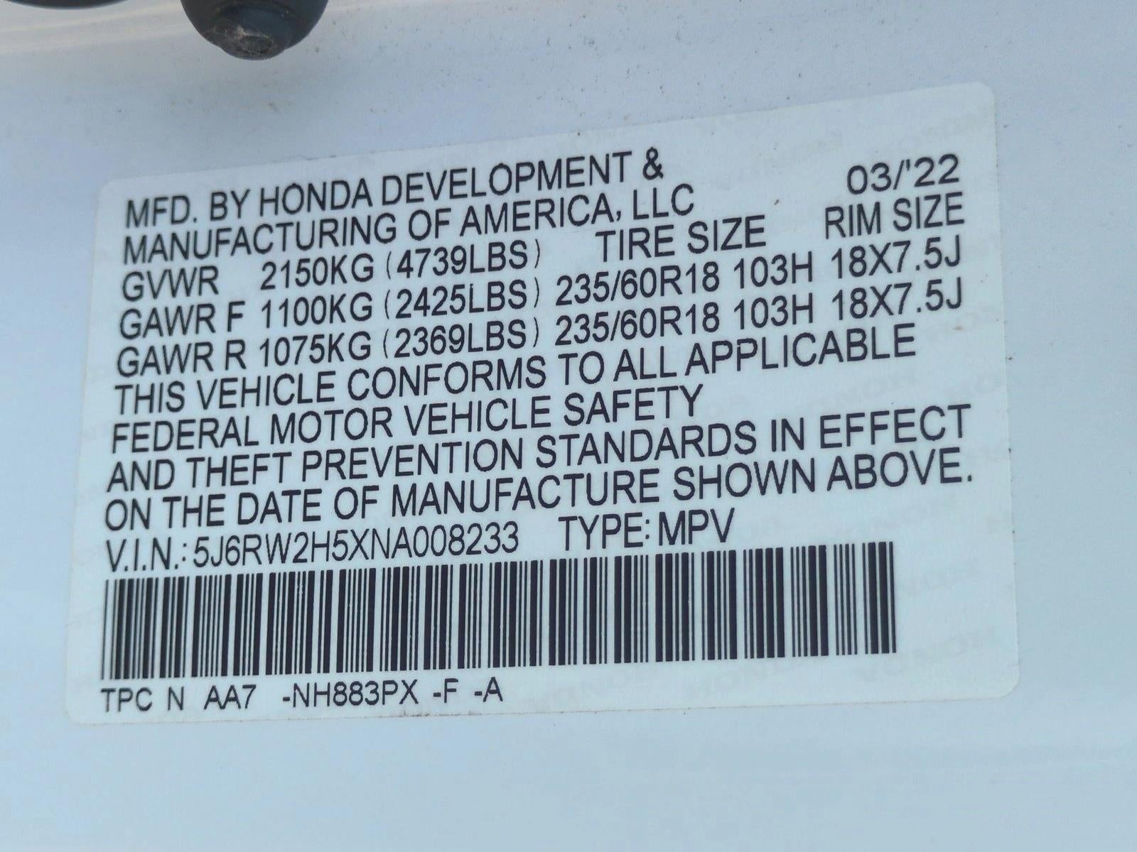 2022 Honda CR-V EX AWD