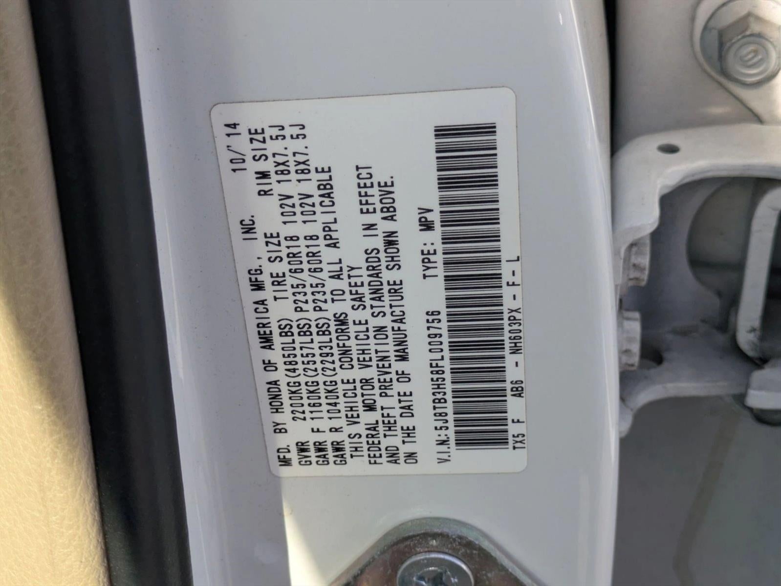 2015 Acura RDX FWD with Technology Package