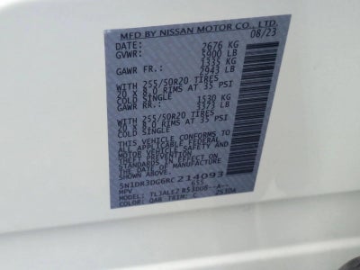 2024 Nissan Pathfinder Platinum 2WD