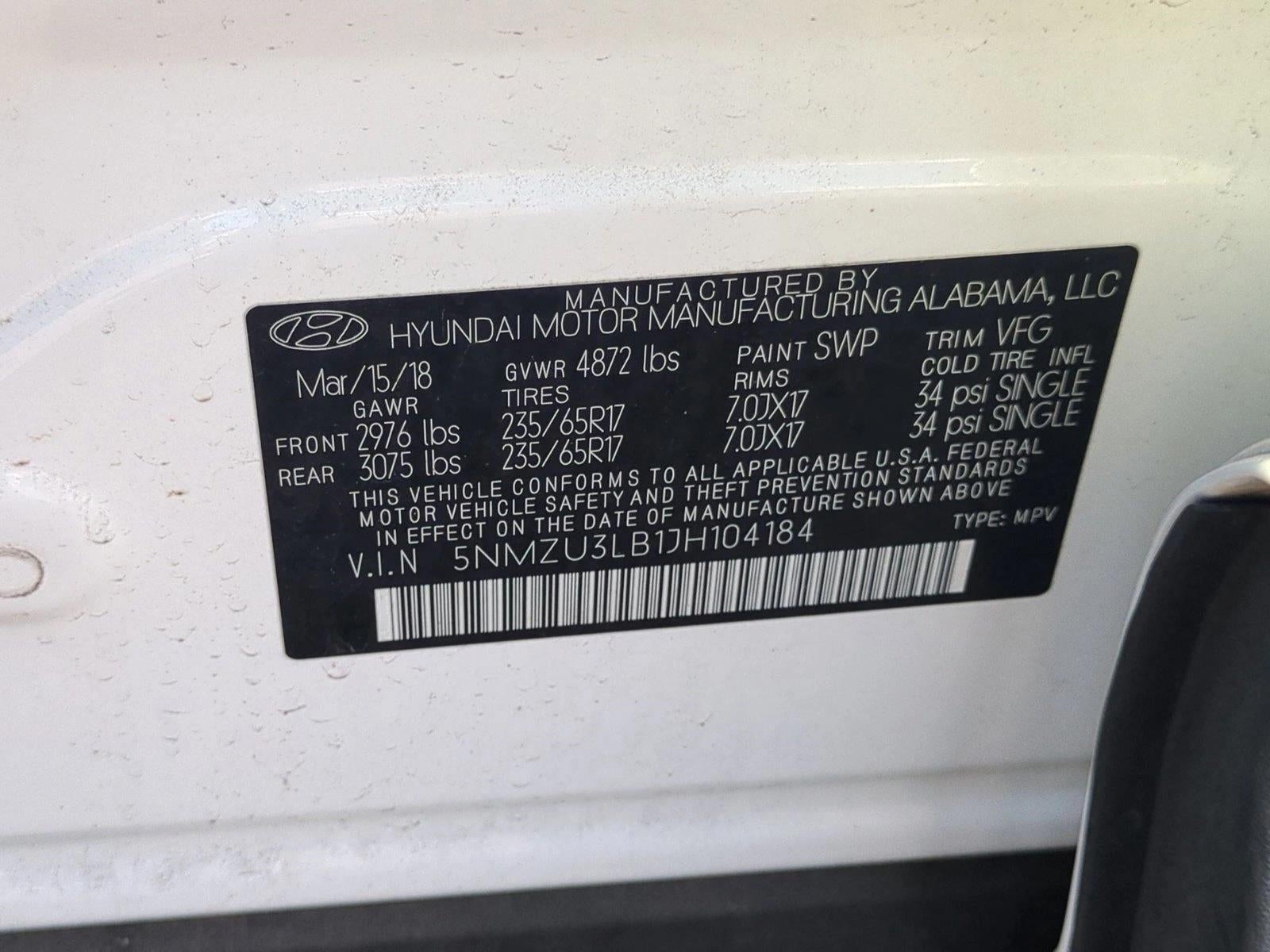 2018 Hyundai Santa Fe Sport 2.4L Auto