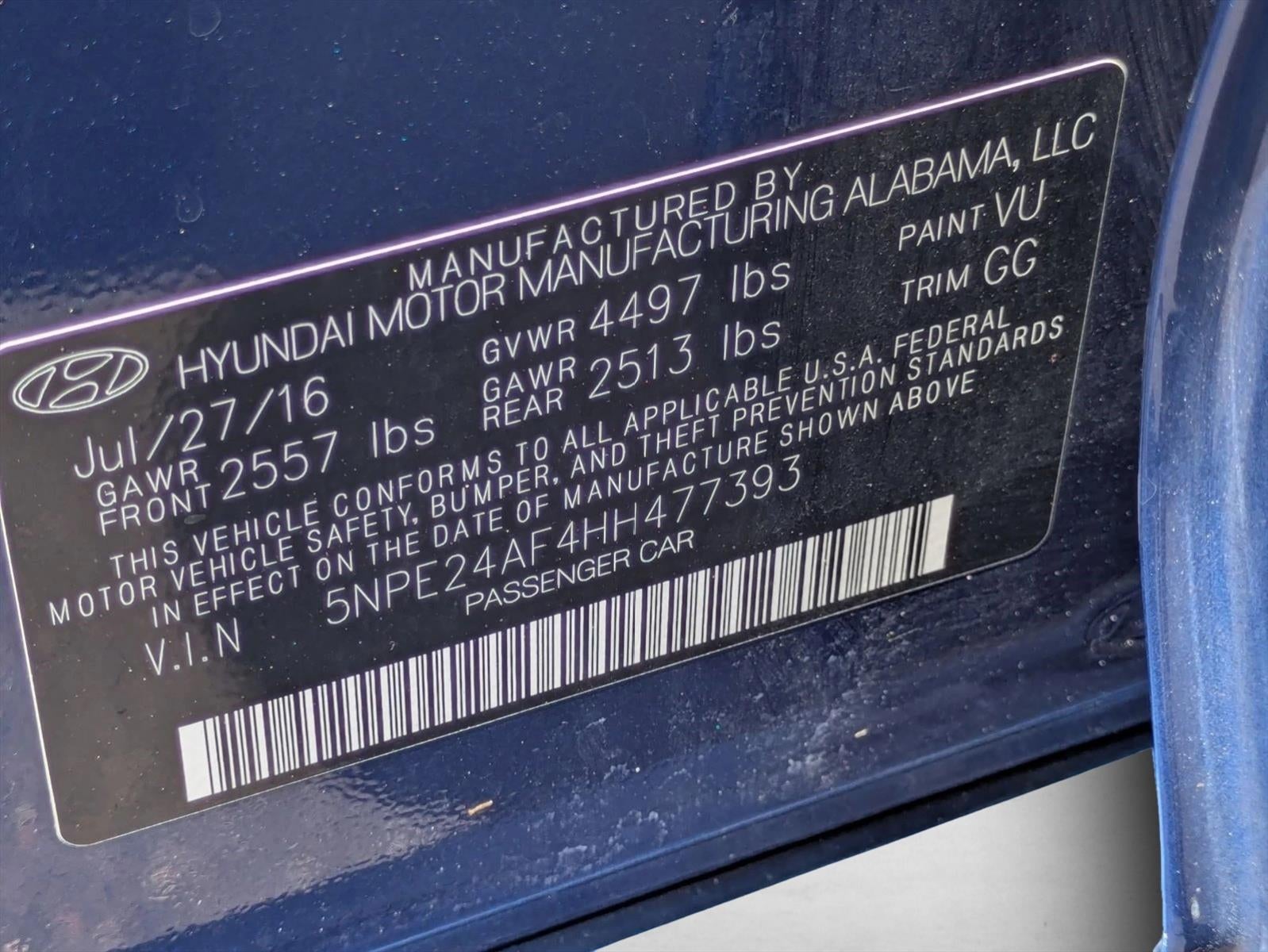 2017 Hyundai SONATA 2.4L