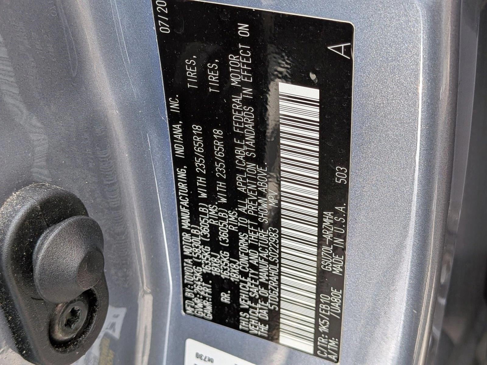 2020 Toyota Highlander XLE FWD (Natl)