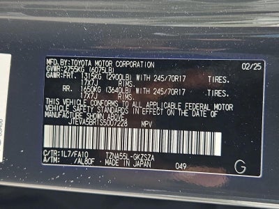 2025 Toyota 4Runner SR5 4WD (GS)