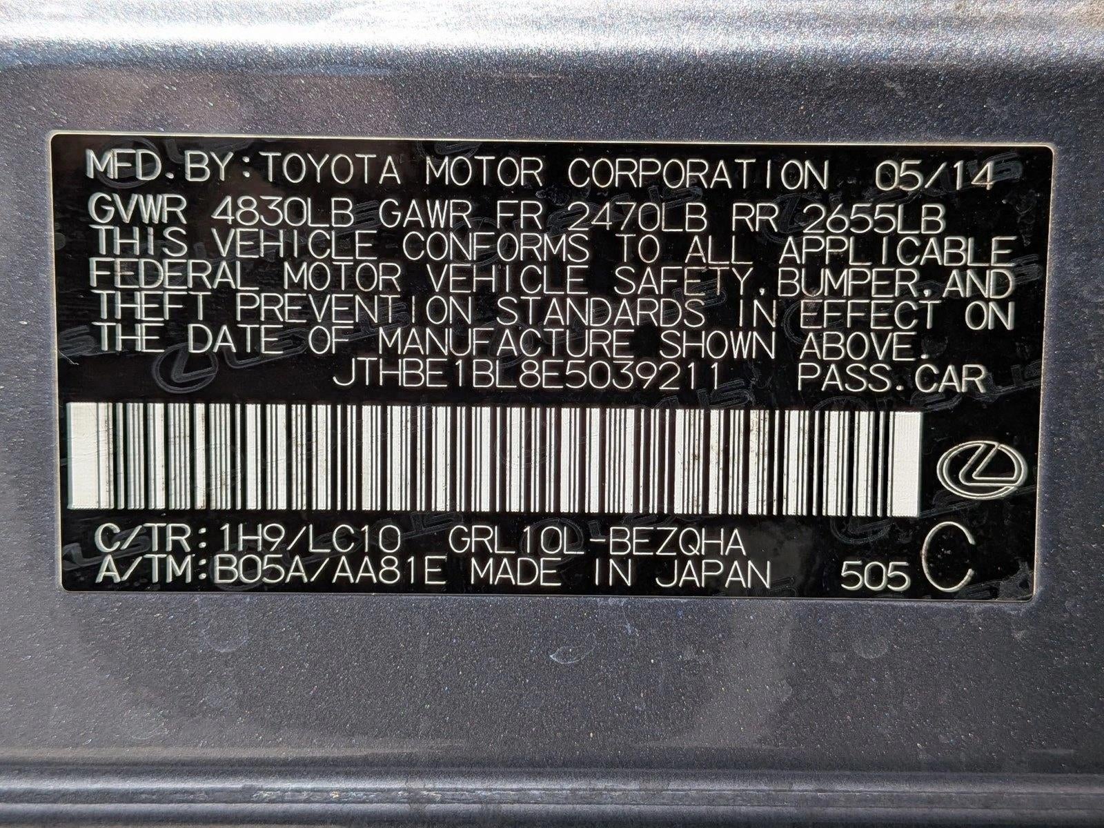 2014 Lexus GS 350 4dr Sdn RWD