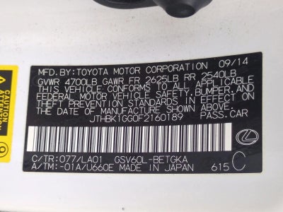 2015 Lexus ES 350 4dr Sdn