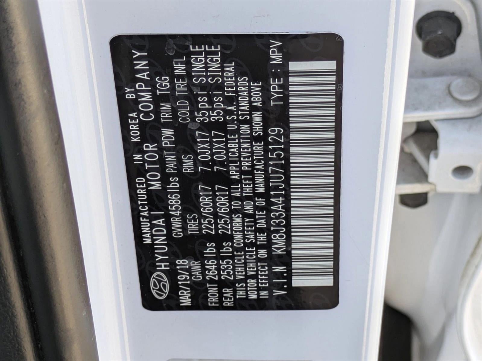 2018 Hyundai TUCSON SEL FWD