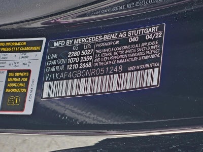 2022 Mercedes-Benz C-Class C 300 Sedan