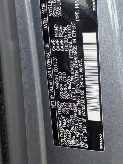 2020 Volvo V60 Cross Country T5 AWD