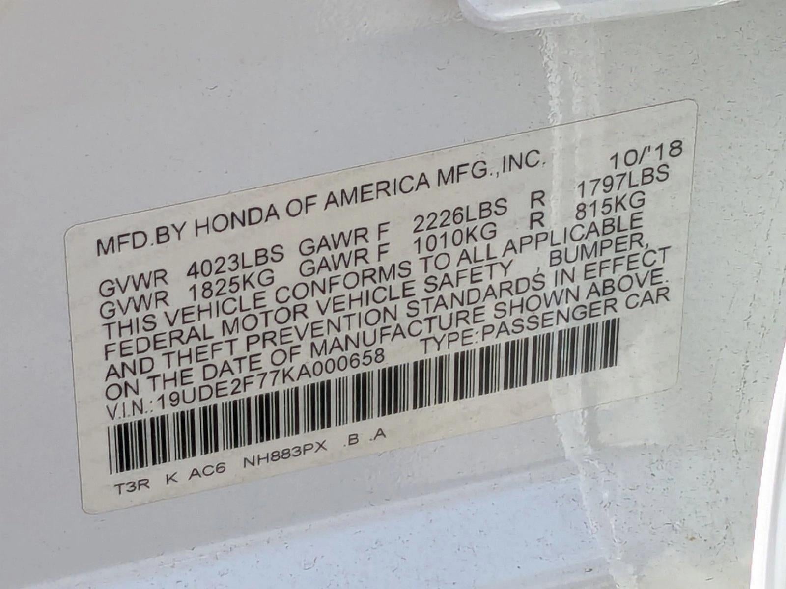 2019 Acura ILX Sedan w/Premium Pkg