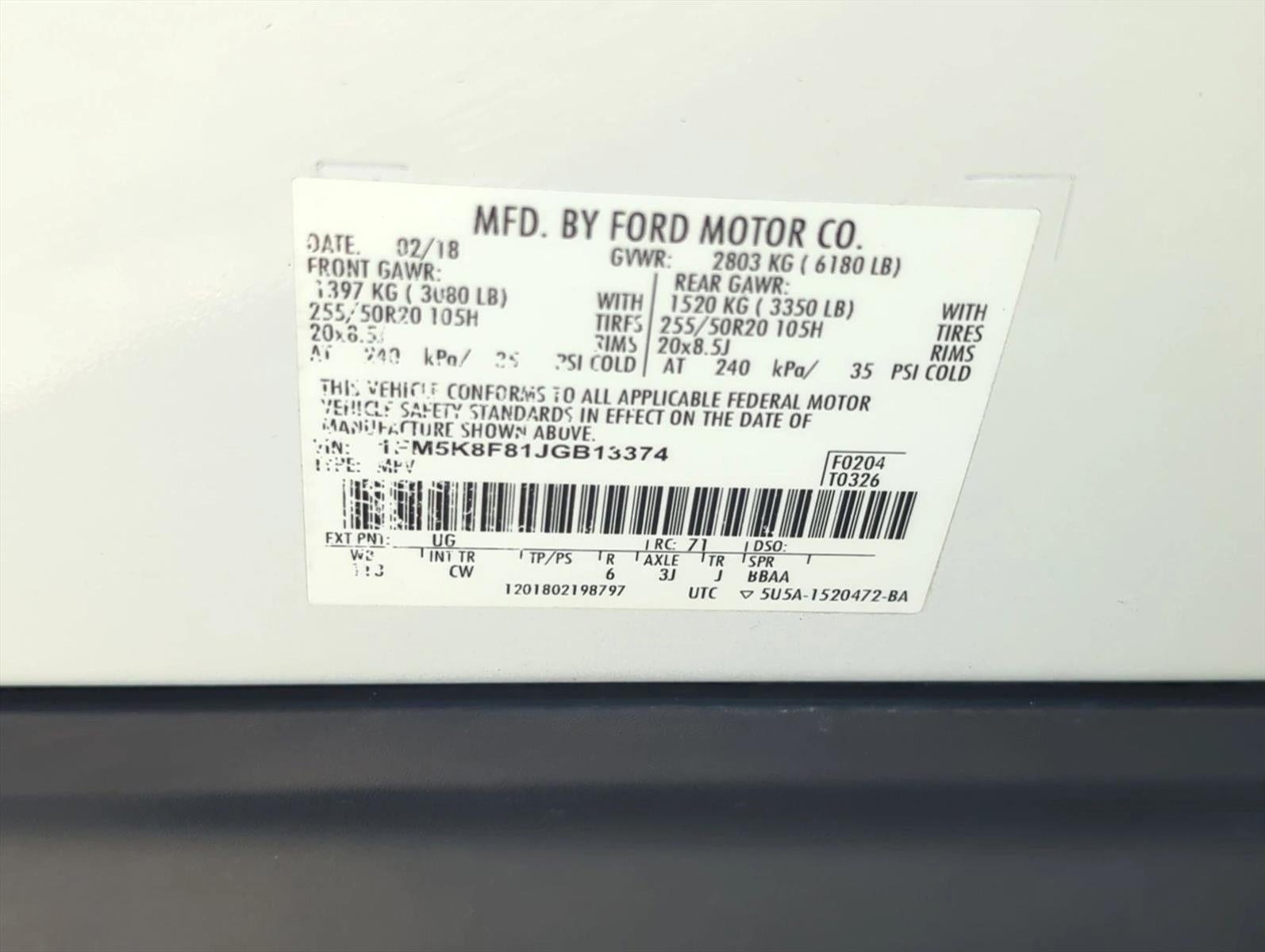 2018 Ford Explorer Limited 4WD