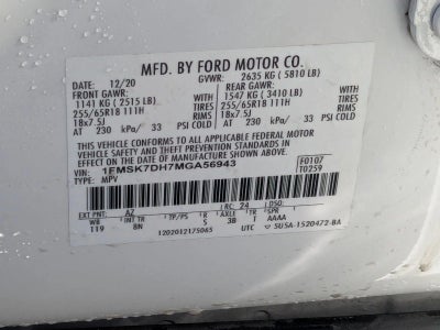 2021 Ford Explorer XLT RWD