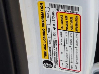 2022 Ford F-150 Raptor 4WD SuperCrew 5.5' Box