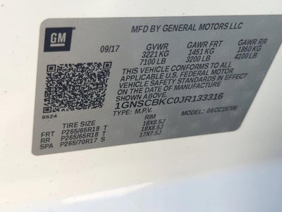 2018 Chevrolet Tahoe 2WD LT