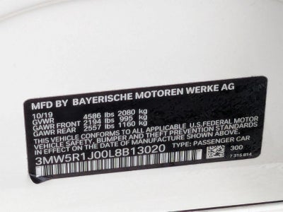 2020 BMW 330i Sedan North America