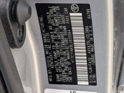 2020 Toyota Camry LE Auto (SE)