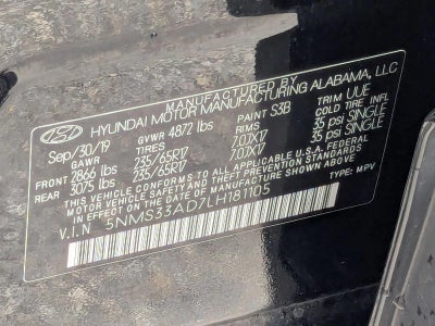 2020 Hyundai SANTA FE SEL 2.4L Auto FWD