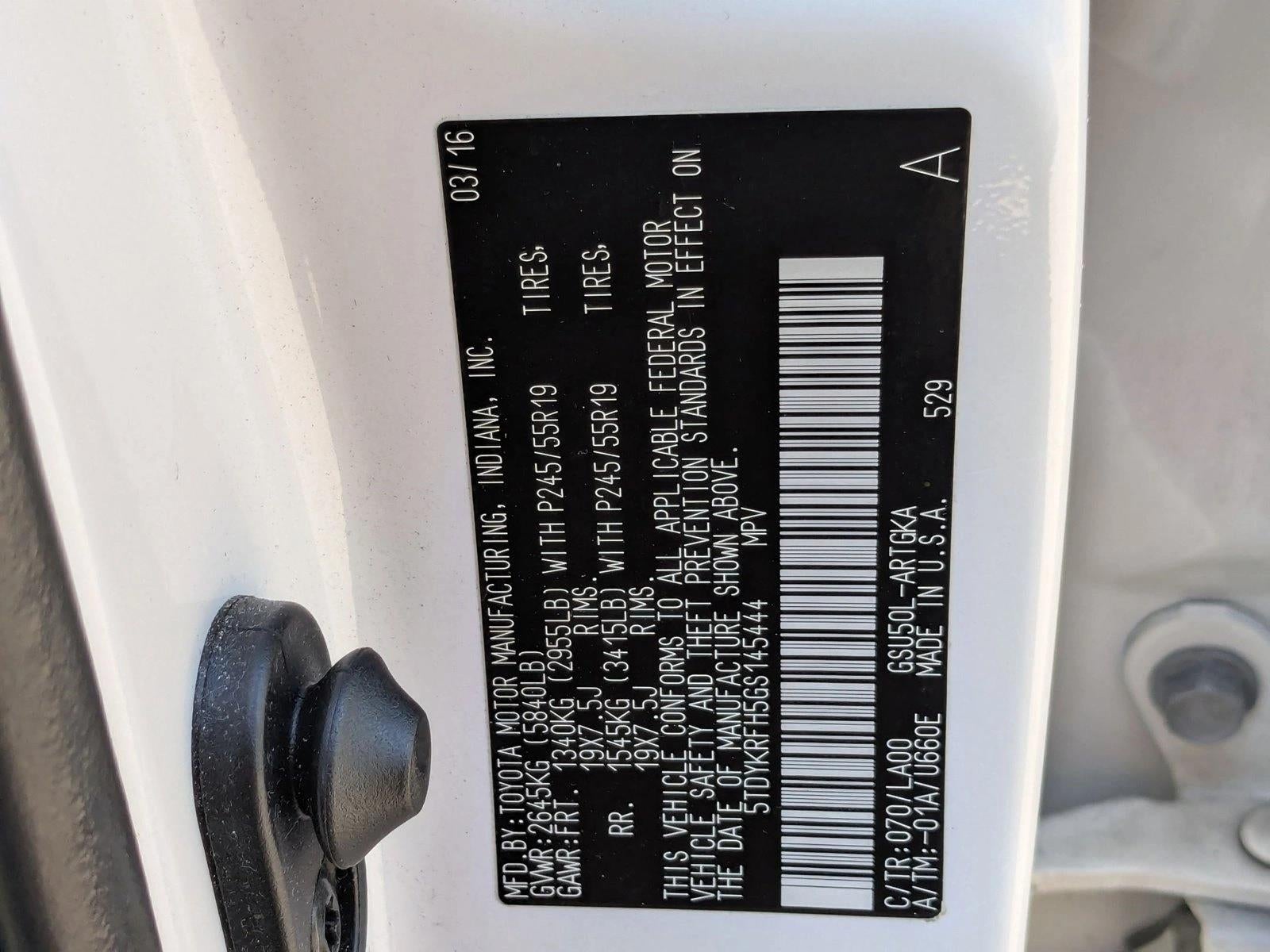 2016 Toyota Highlander FWD 4dr V6 Limited (GS)