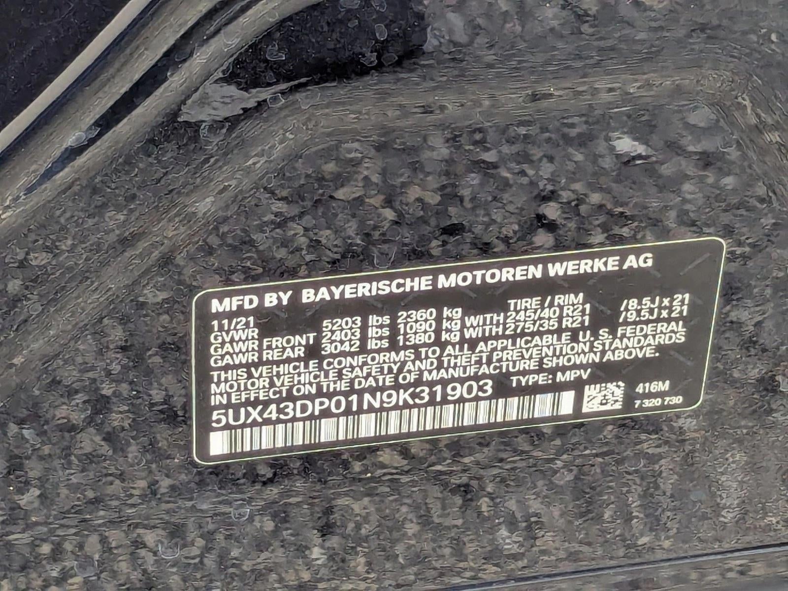 2022 BMW X3 sDrive30i Sports Activity Vehicle