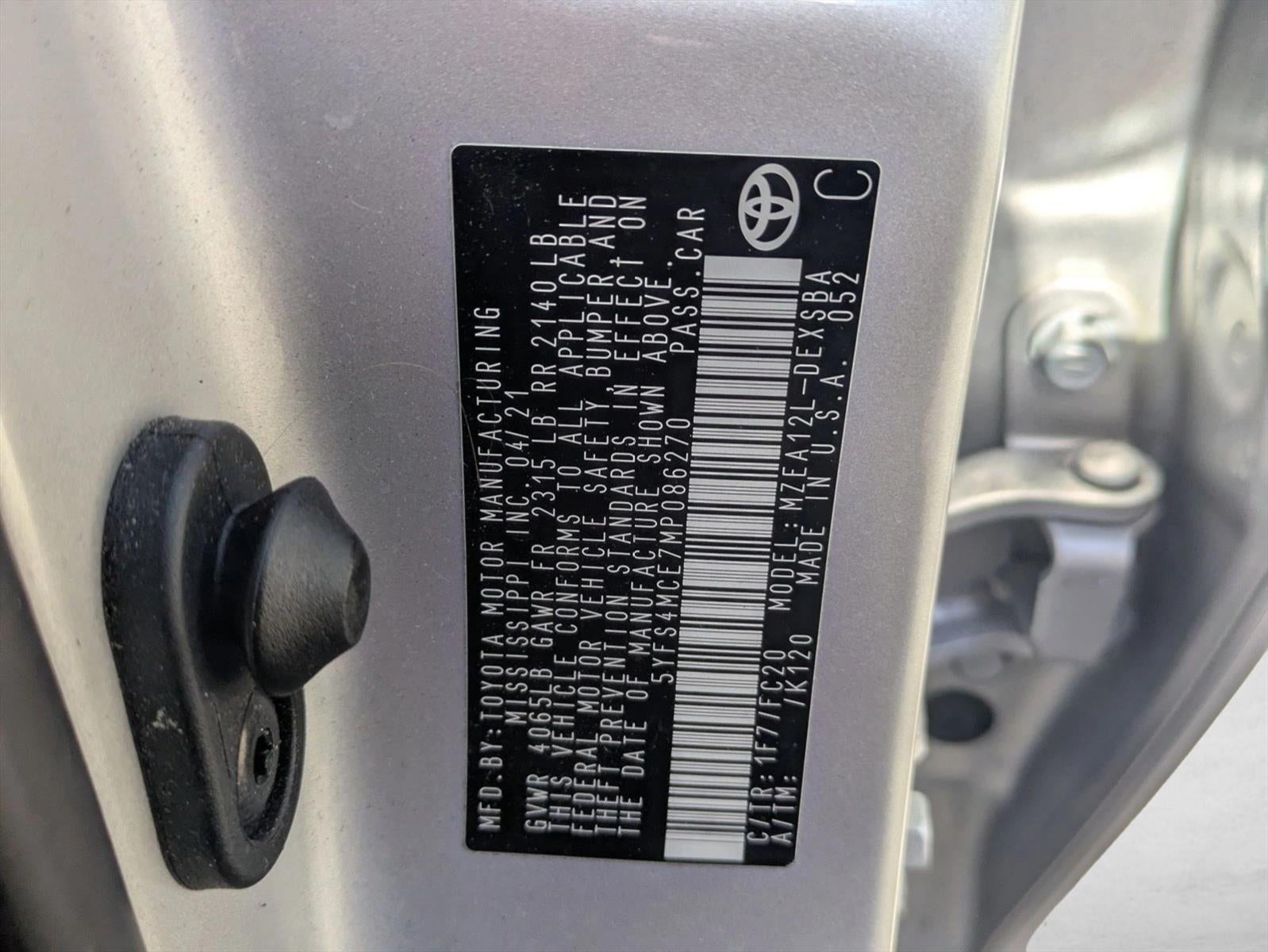 2021 Toyota Corolla SE CVT (Natl)