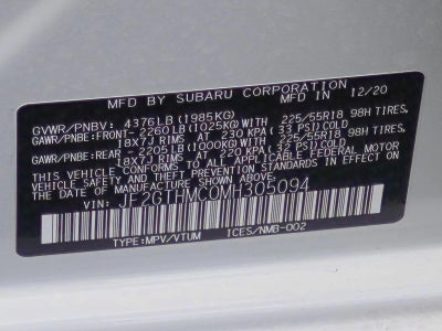2021 Subaru Crosstrek Limited CVT