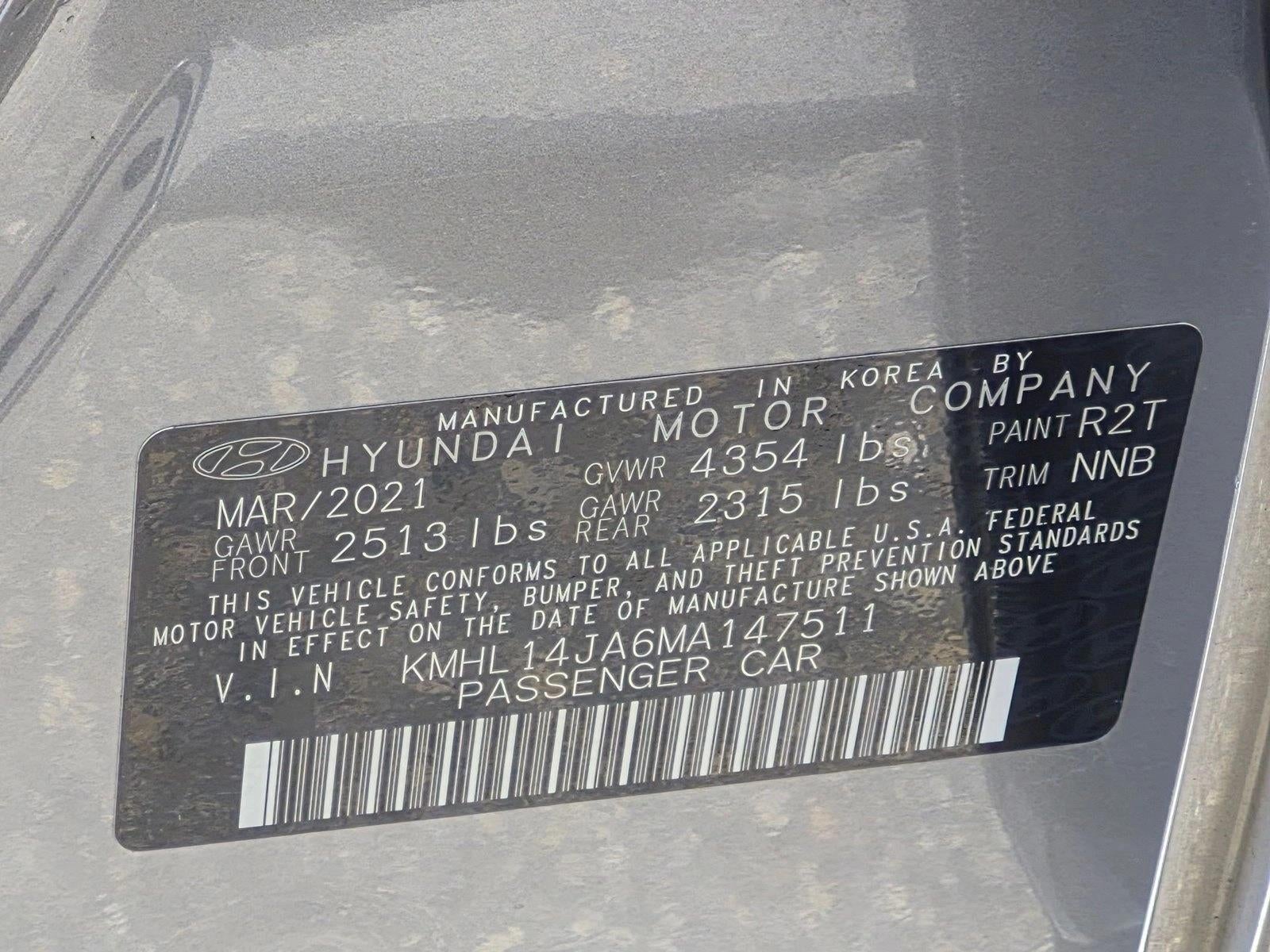 2021 Hyundai SONATA SEL 2.5L