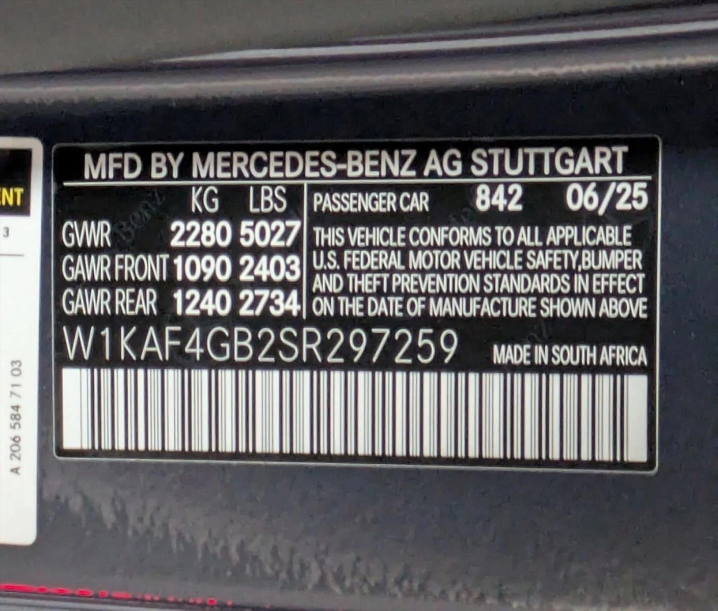 2025 Mercedes-Benz C-Class C 300 Sedan