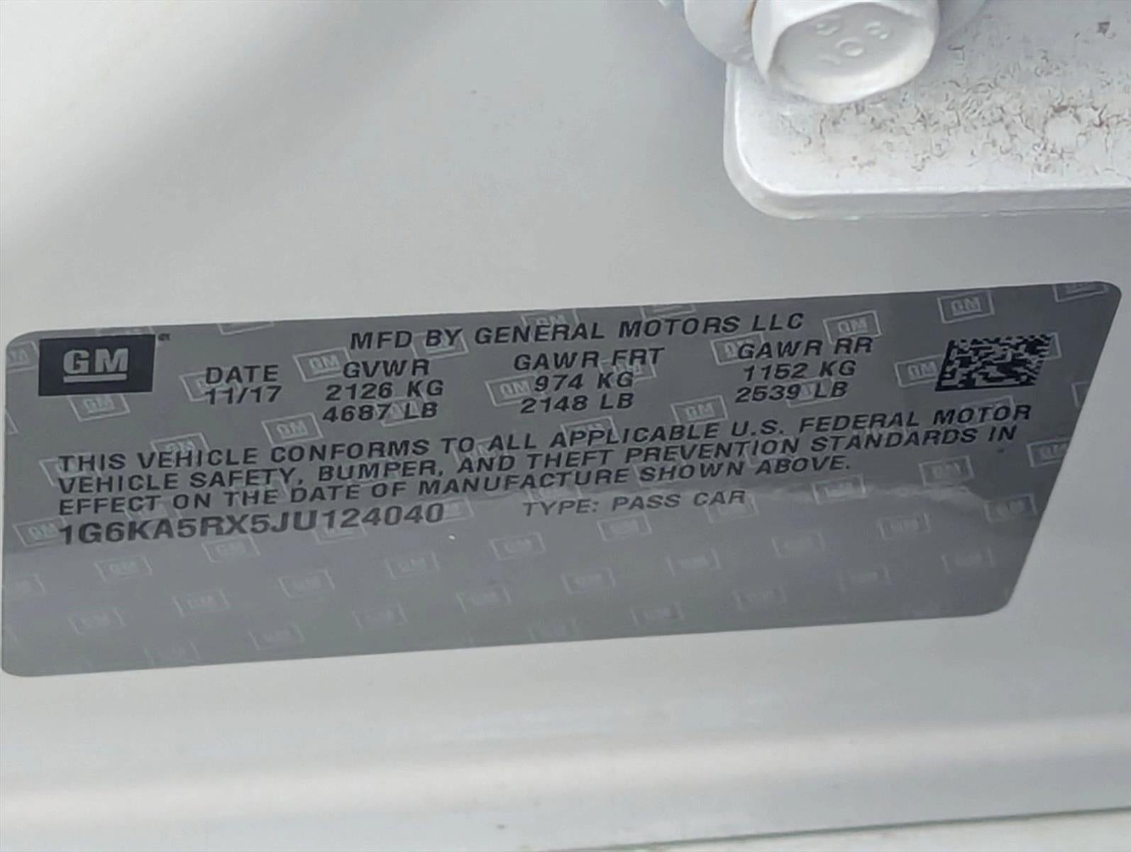 2018 Cadillac CT6 4dr Sdn 2.0L Turbo RWD