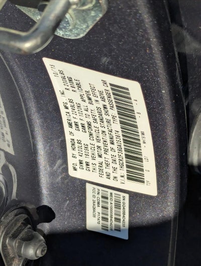 2016 Honda Accord Sedan LX CVT PZEV