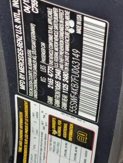 2015 Mercedes-Benz C-Class C 300 4MATIC® Luxury Sedan