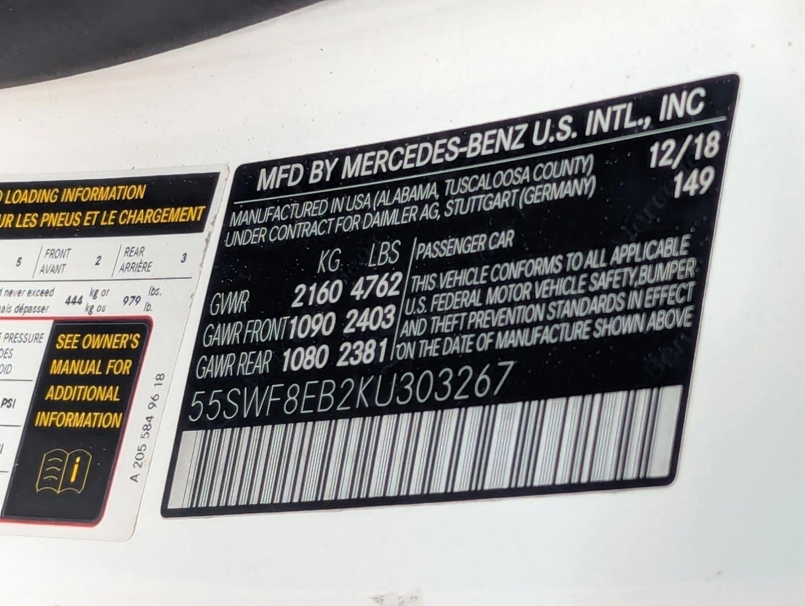 2019 Mercedes-Benz C-Class C 300 4MATIC® Sedan