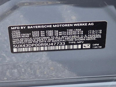 2024 BMW X3 sDrive30i Sports Activity Vehicle