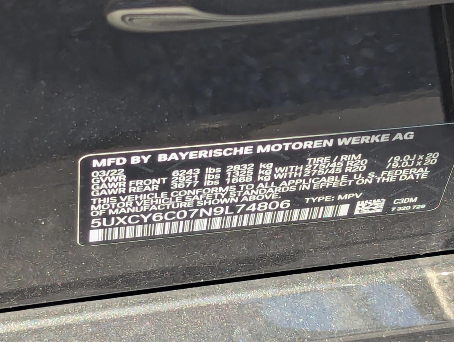 2022 BMW X6 xDrive40i Sports Activity Coupe