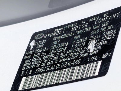 2020 Hyundai TUCSON Limited AWD