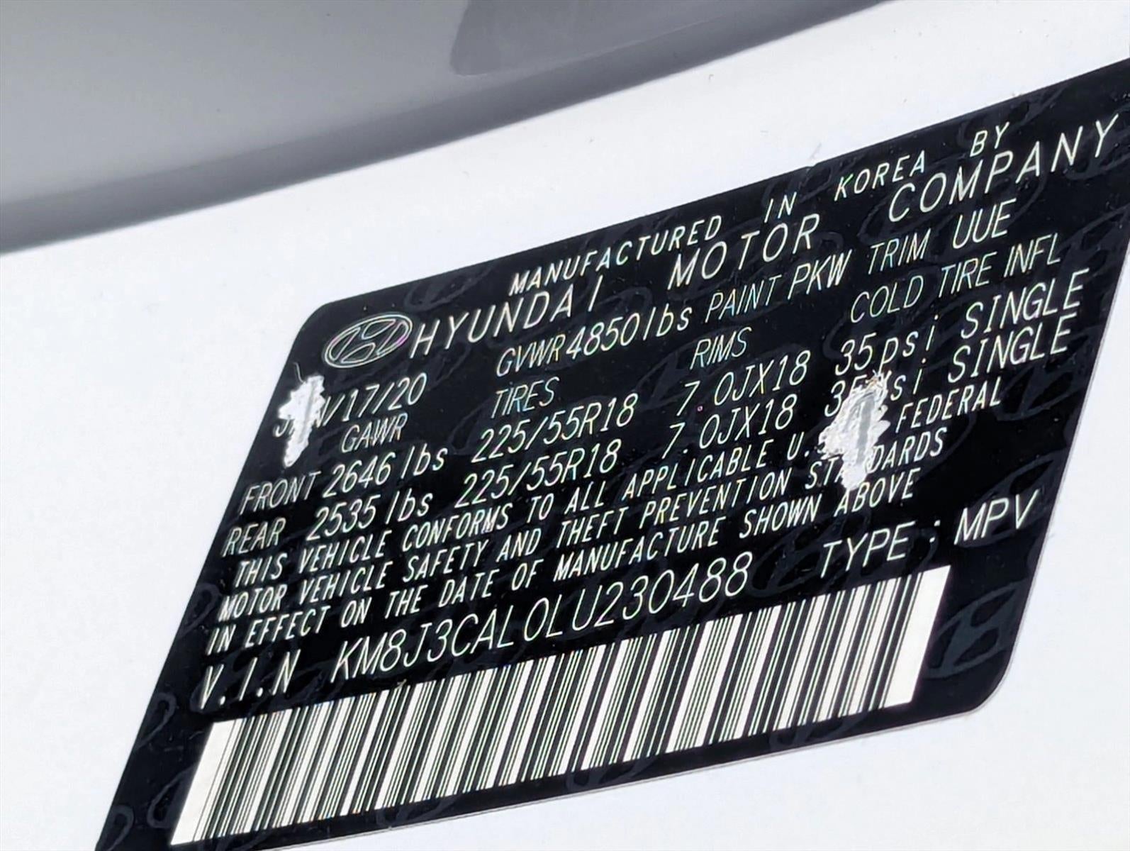 2020 Hyundai TUCSON Limited AWD