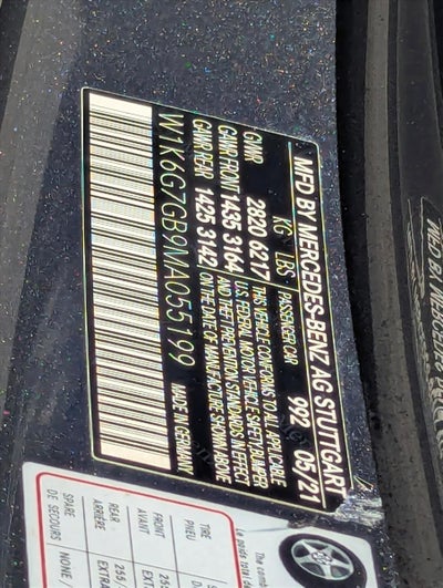 2021 Mercedes-Benz S-Class S 580 4MATIC® Sedan