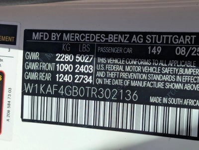 2026 Mercedes-Benz C-Class C 300 Sedan