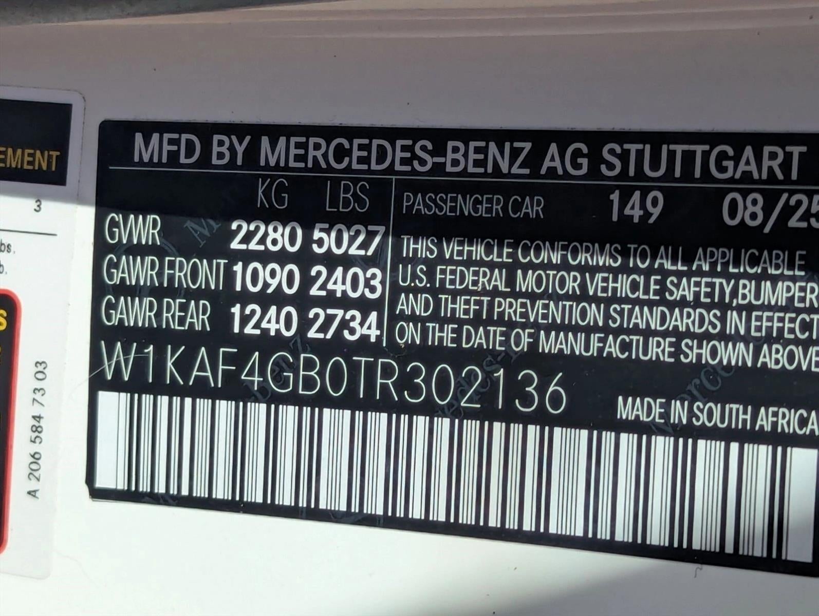 2026 Mercedes-Benz C-Class C 300 Sedan