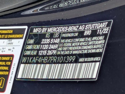 2023 Mercedes-Benz C-Class C 300 4MATIC® Sedan